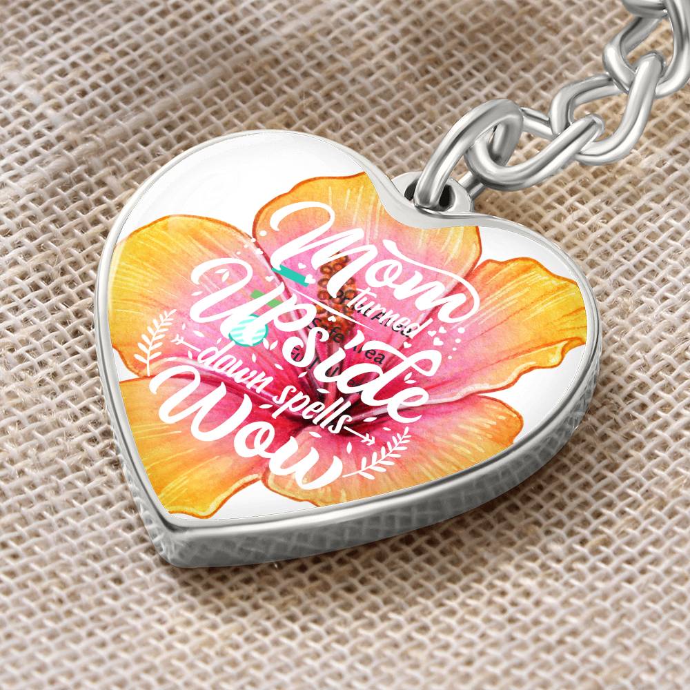 Personalized Heart Keychain (Mom)