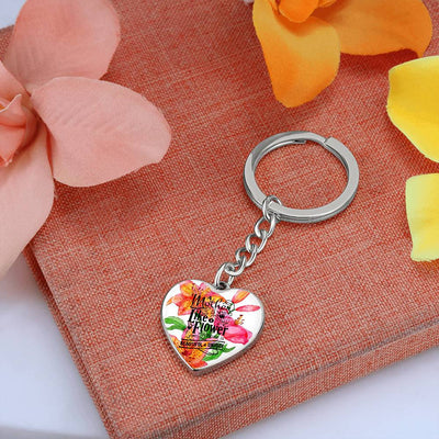 Lilly Heart Keychain (Mom)