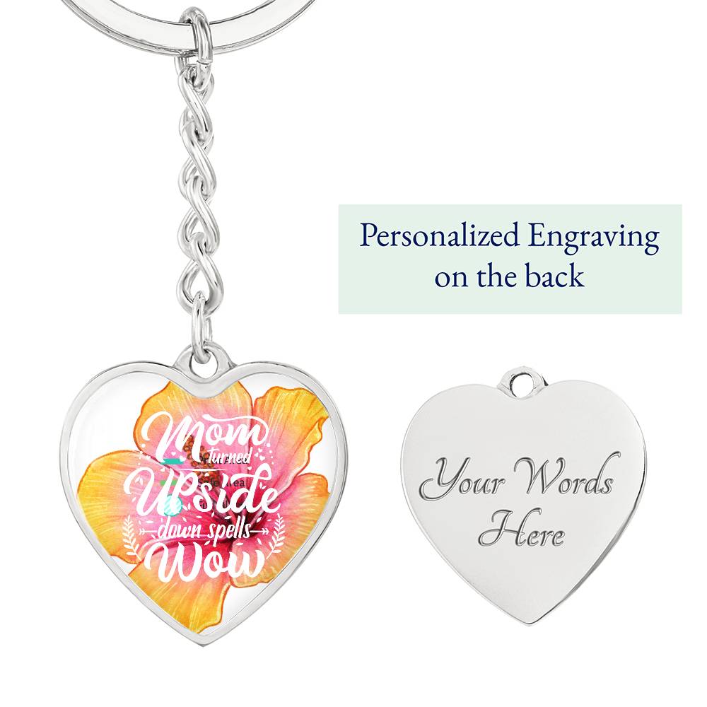 Personalized Heart Keychain (Mom)