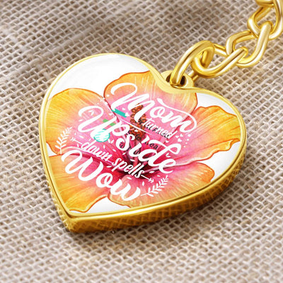 Personalized Heart Keychain (Mom)