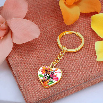 Lilly Heart Keychain (Mom)