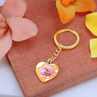 Personalized Heart Keychain (Mom)