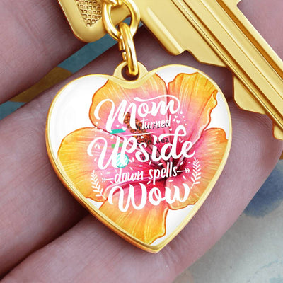 Personalized Heart Keychain (Mom)