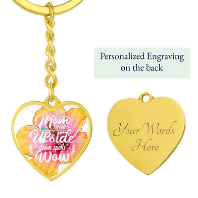 Personalized Heart Keychain (Mom)