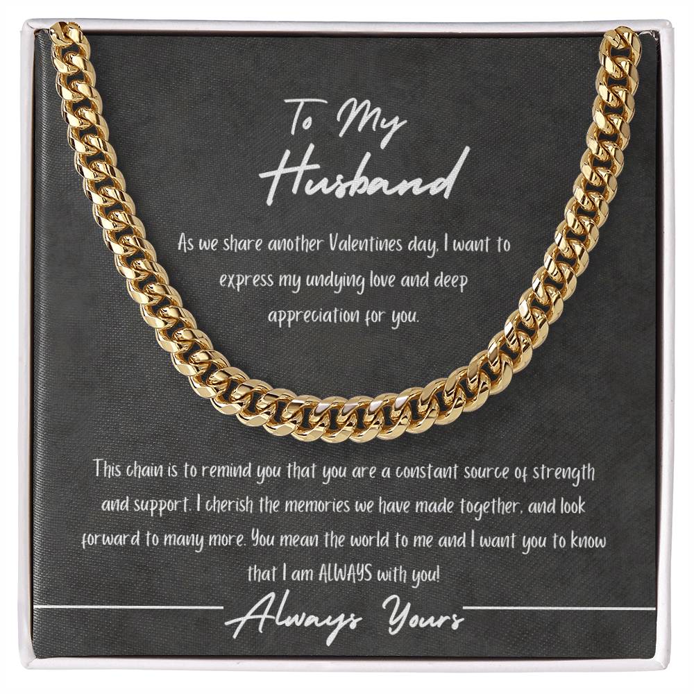 "Always Yours" Cuban Chain Necklace