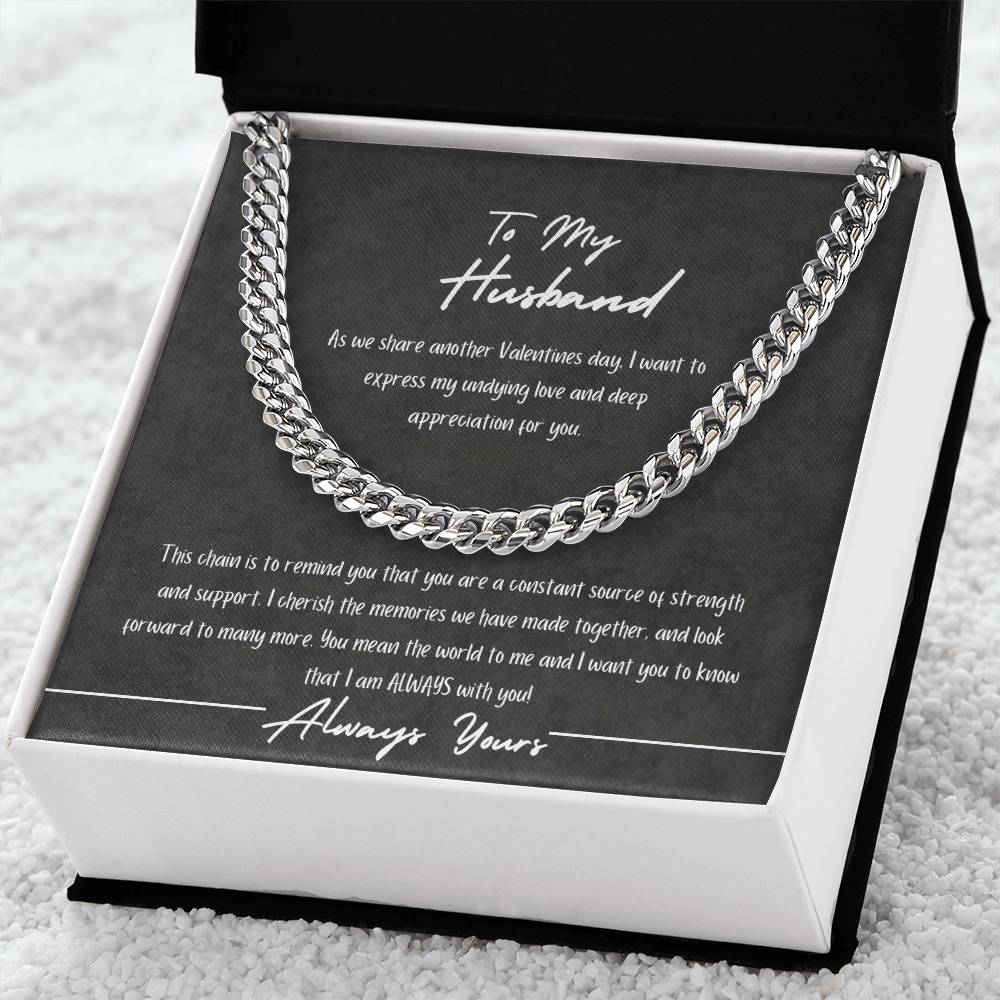 "Always Yours" Cuban Chain Necklace