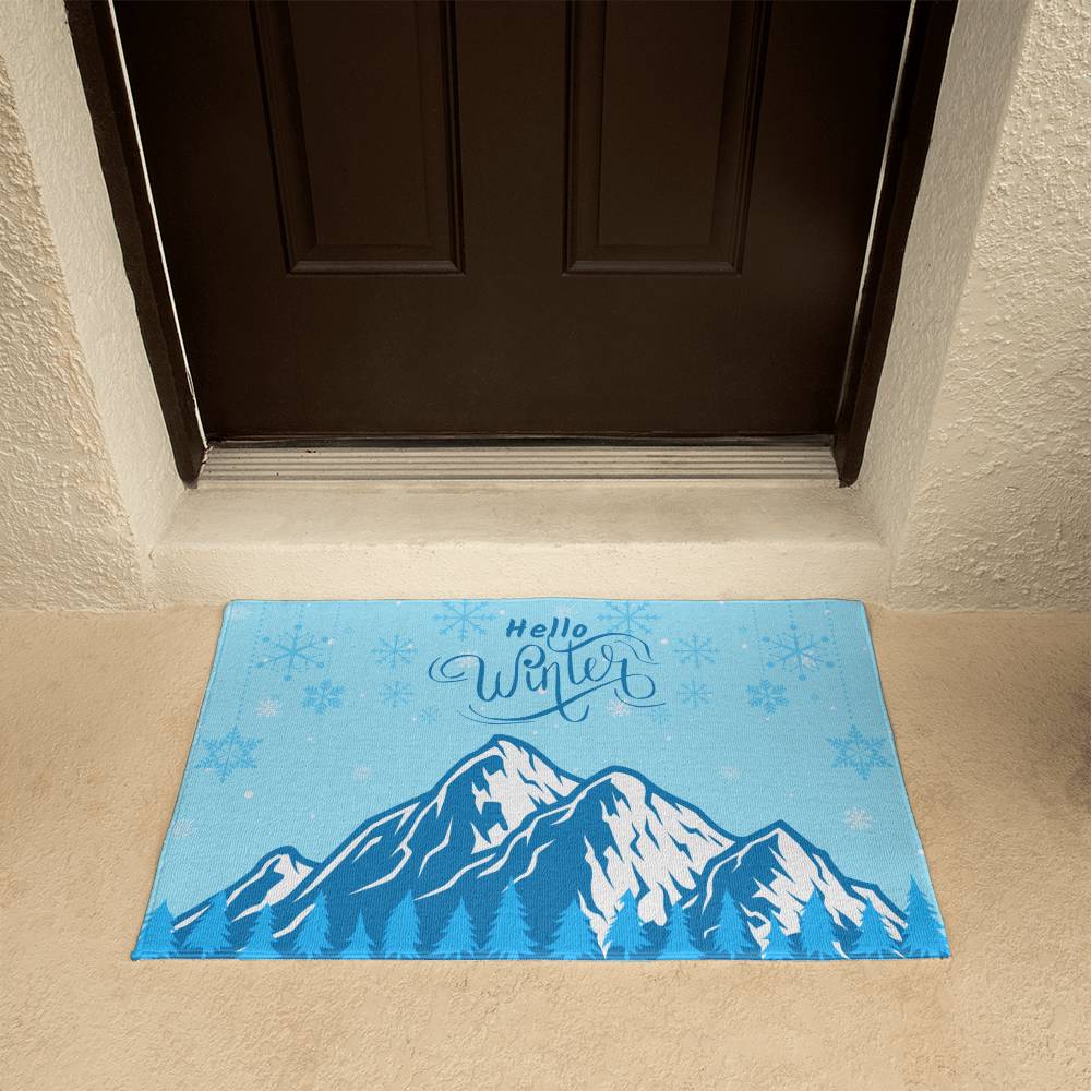 Hello Winter Welcome Mat