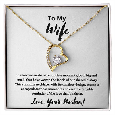 " Never Forget" Forever Love Necklace