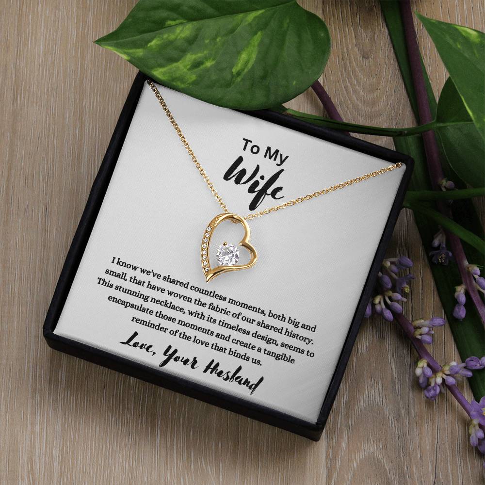 " Never Forget" Forever Love Necklace